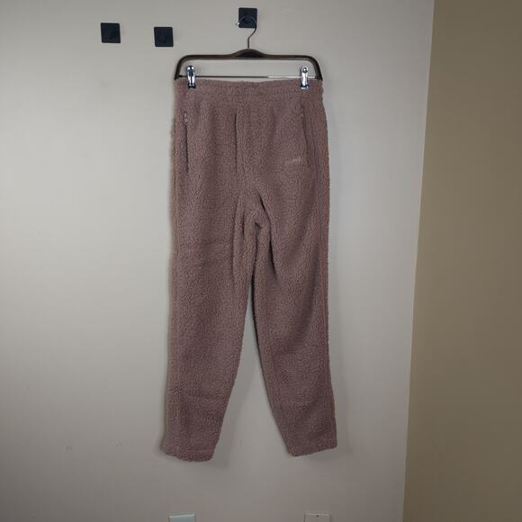Skims Teddy High Pile Fleece Joggers In Tiger's Eye Size XL - Picture 1 of 10